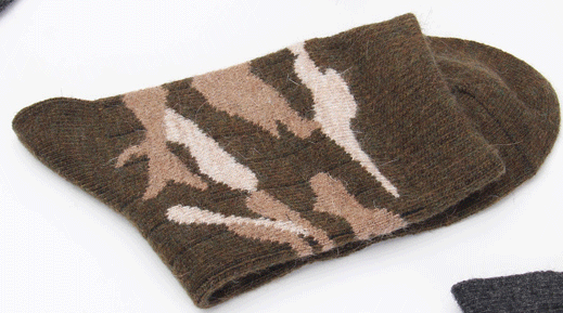 Male rabbit wool socks, thickened warm socks for autumn and winter, mid-calf cotton socks Specification image