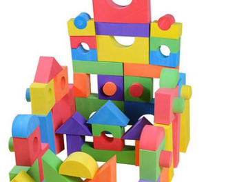 High-density EVA irregular-shaped building block toy sponge for children's exercise Specification image