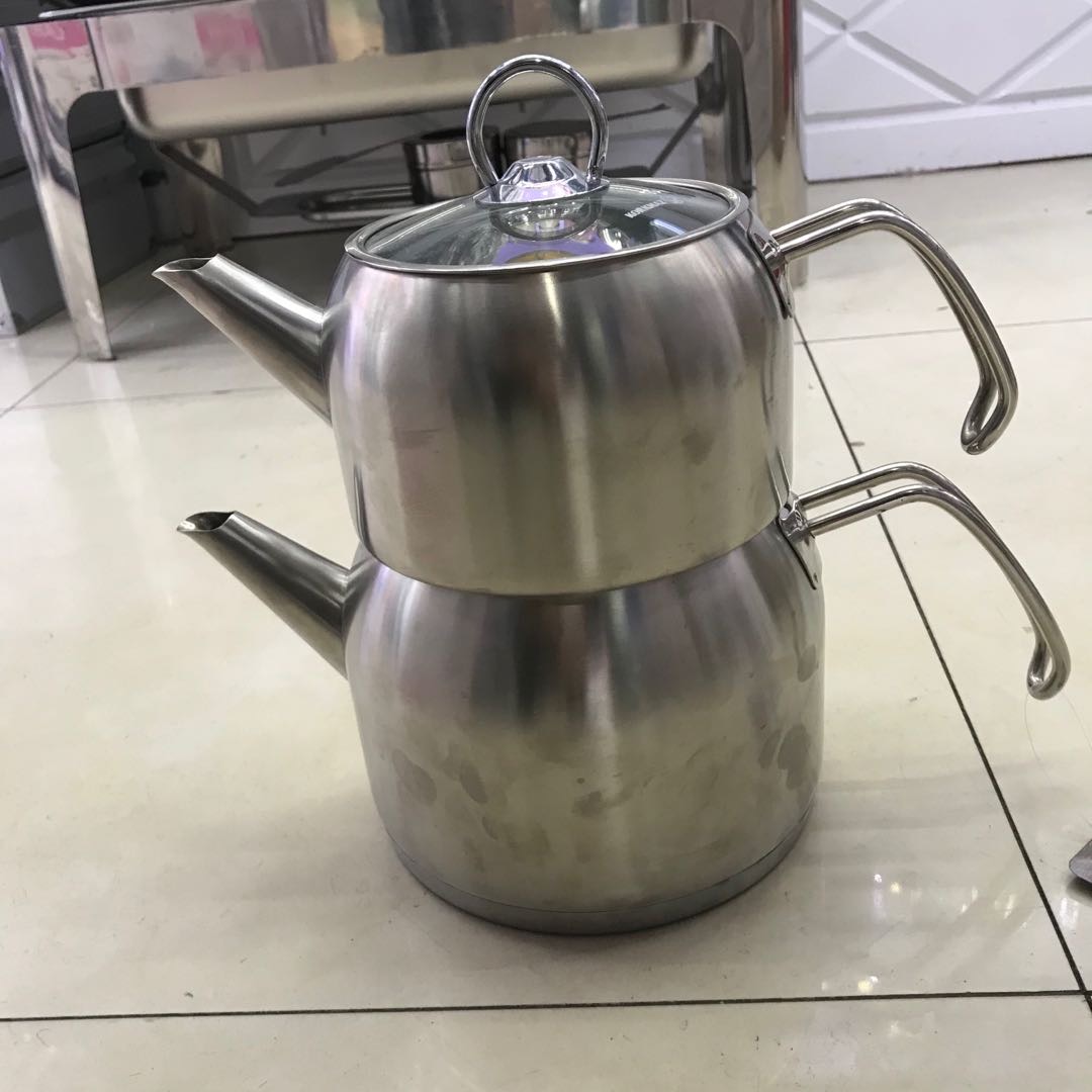 304 stainless steel teapot with tea strainer, thickened anti-scald upper and lower, small brewing teapot, tea pot, small teapot