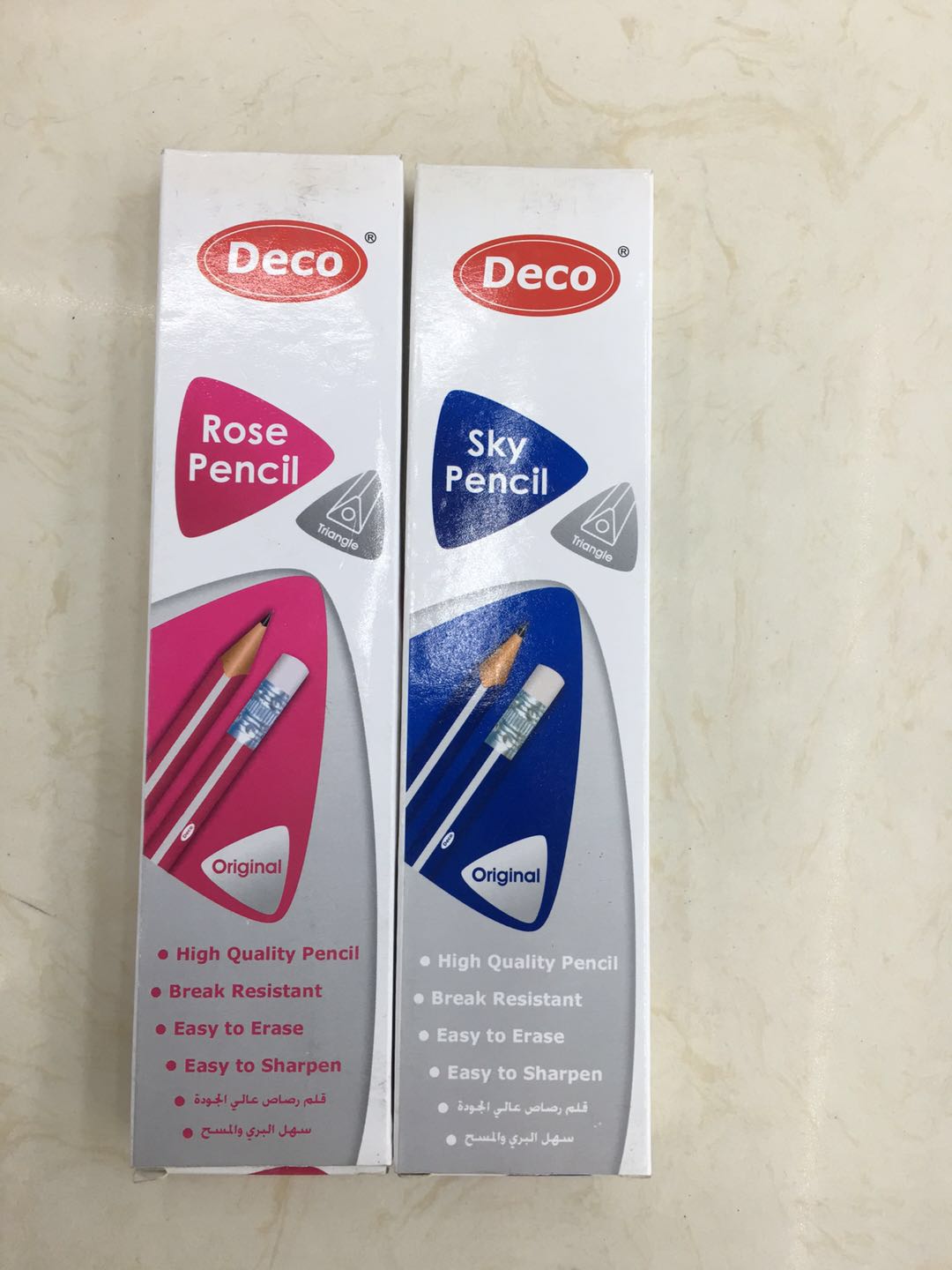 Pencil Red Basswood Elementary School Writing Pencil Leather Pencil Wholesale Custom Drawn Strip Two Colors 553 Specification drawing