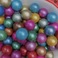 彩色玻璃弹珠16MM彩色弹珠儿童游戏机珍珠彩珠批发细节图