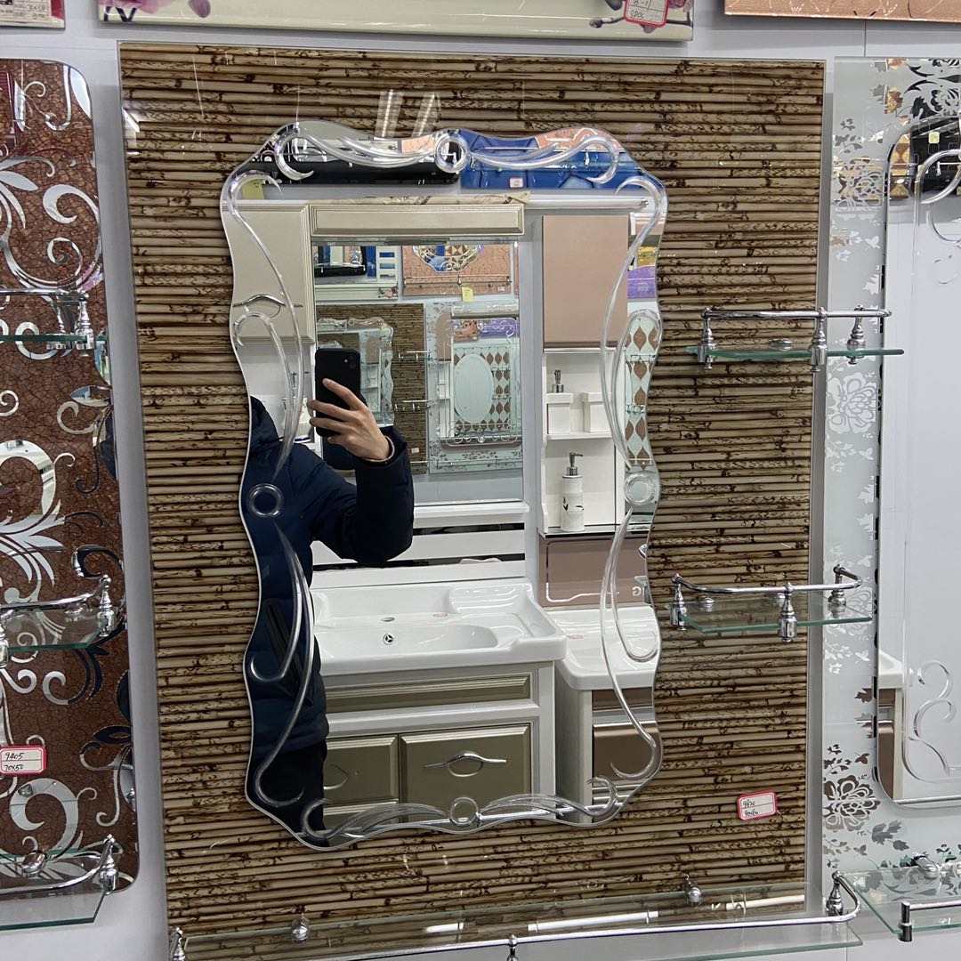 环保工艺装饰镜子壁挂卫生间智能浴室镜触摸开关led防雾银镜