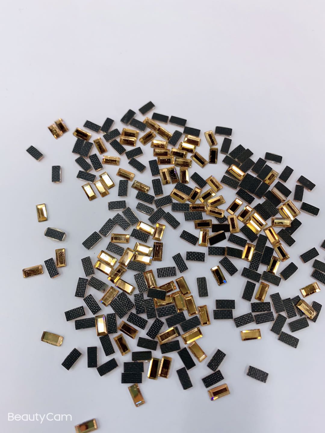 2.5*5Mm Crystal Yellow Middle East Drill Dmc Nail Drill Flat Bottom Drill Diy Drill details Picture