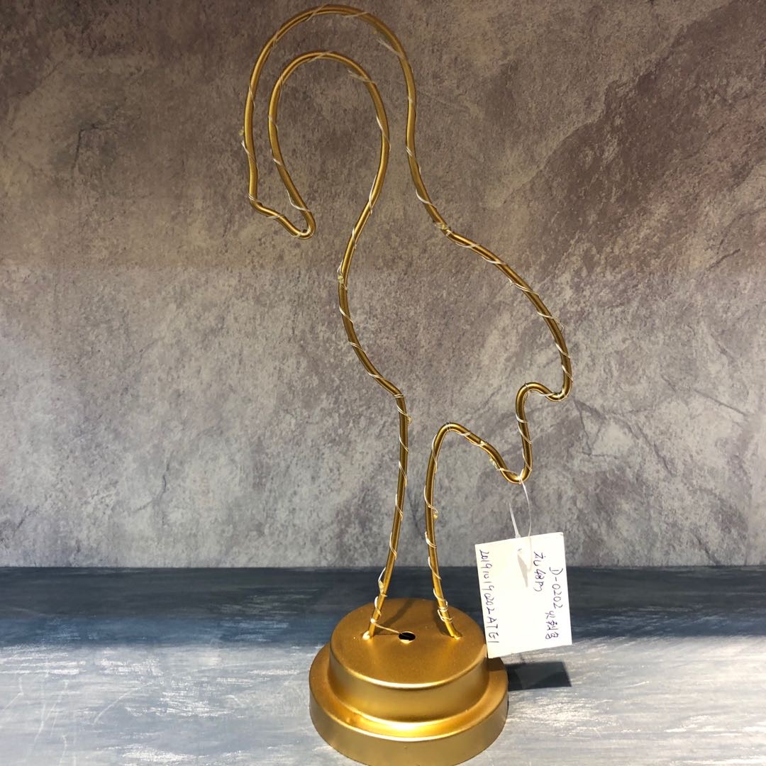 Animal gold creative tie Yi geometric Nordic tie Yi light small night light home accessories decorations bedroom bedside LED light full figure