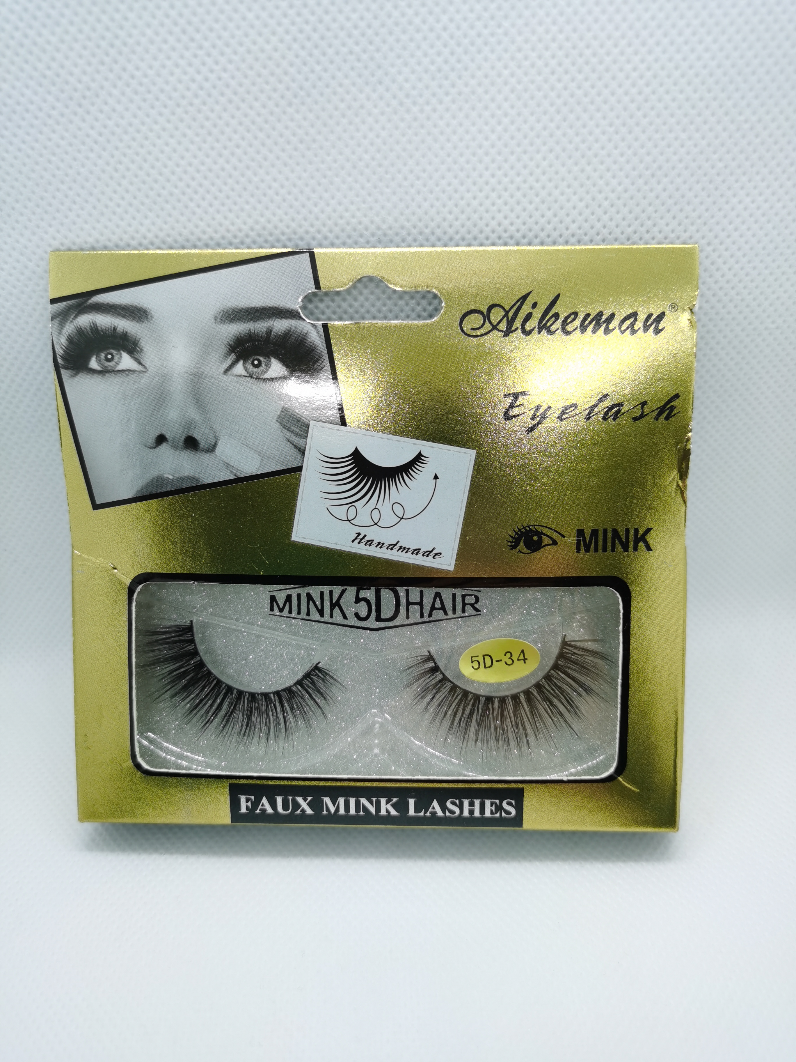 3D stereoscopic false eyelash stickers, multi-layer realistic eyelashes, natural nude makeup for women, invisible black stem, soft, comfortable and realistic details Picture