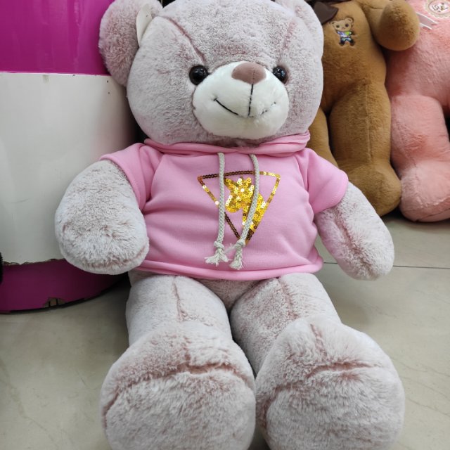 厂家直销小灰娃娃熊抱抱熊公仔生日礼物儿童抱抱熊