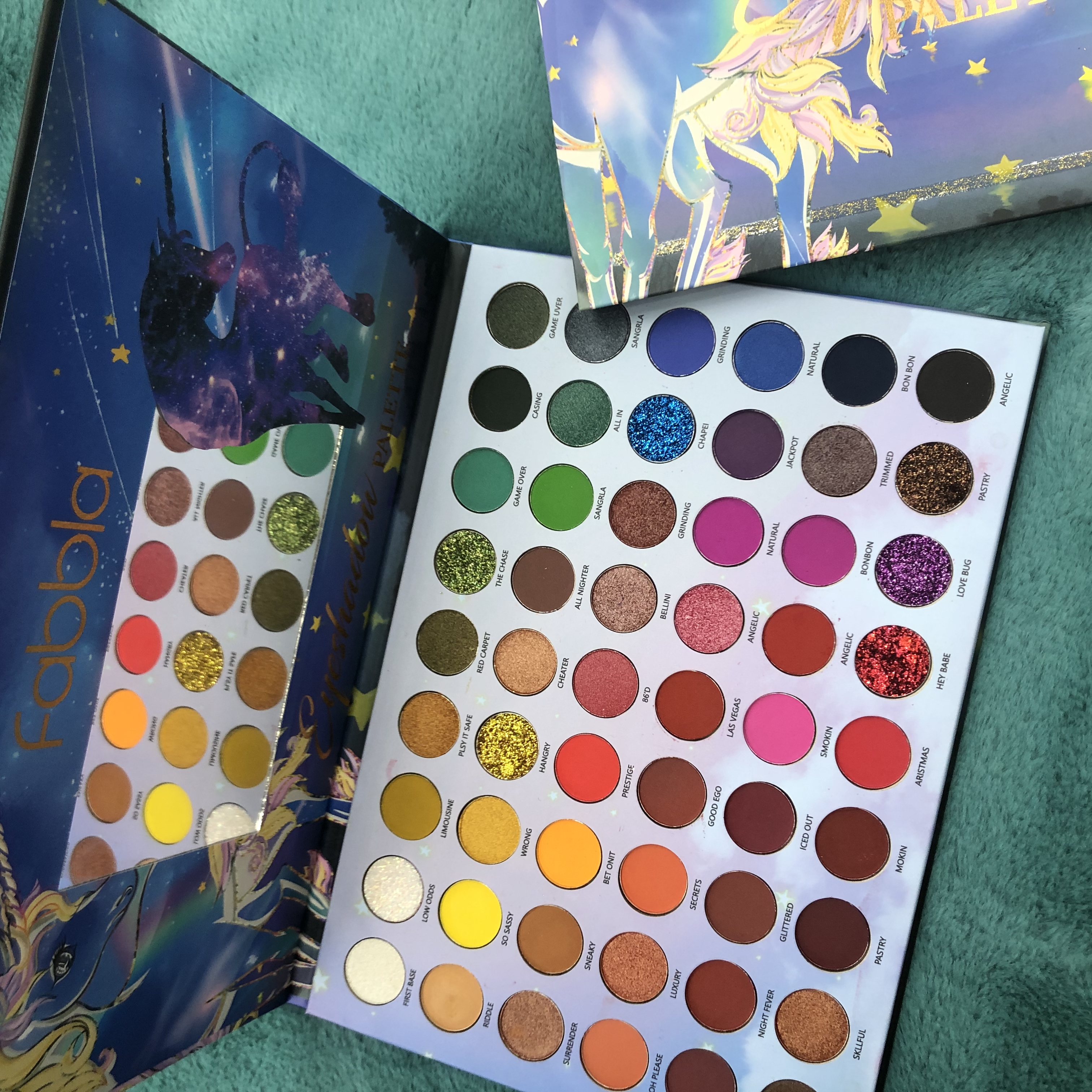 Es3024 Eyeshadow 54 Color Eyeshadow Multi-Color Eyeshadow Tray Eyeshadow Box Makeup Wholesale Specification drawing