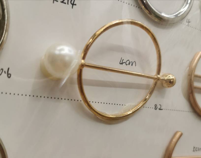 Styling ideas: brooch used on coat, bag, and dress