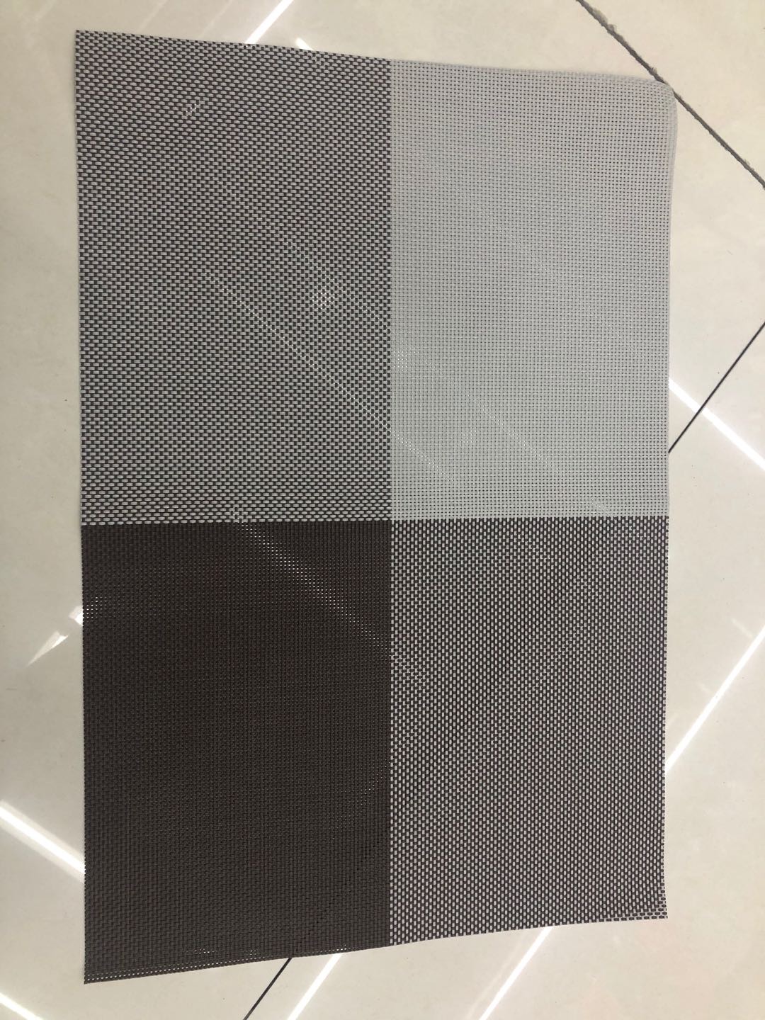 Pvc Checkered Placemat Non-Slip, Waterproof, Heat-Proof And Ironing Bowl Mat Table Mat Specification drawing