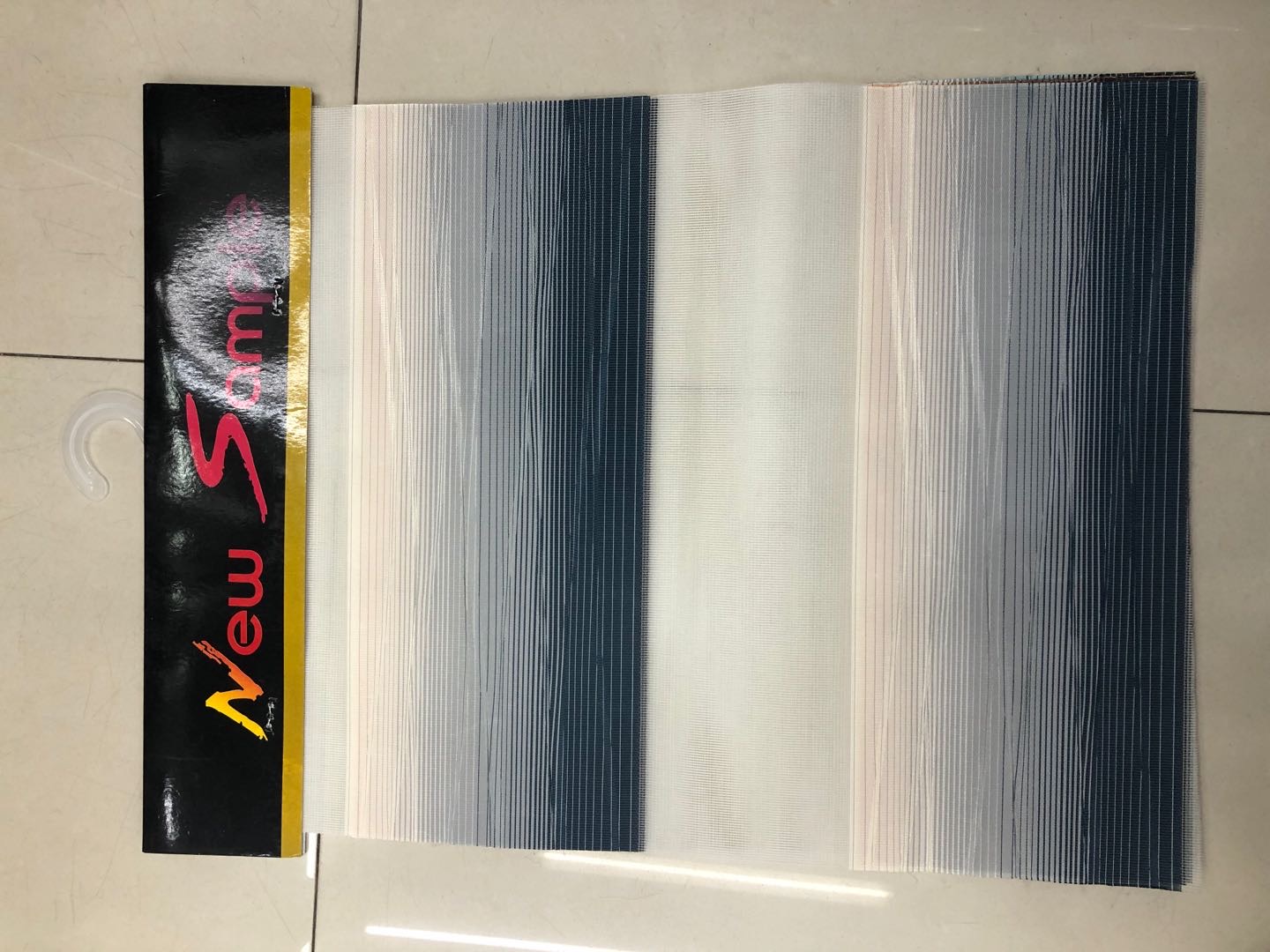 蓝白相间时尚窗帘卫生间厨房装饰窗帘