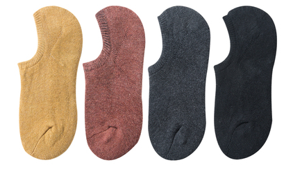Nuevos calcetines de barco para hombres calcetines antideslizantes de silicona para hombres de color sólido transpirable invisible calcetines