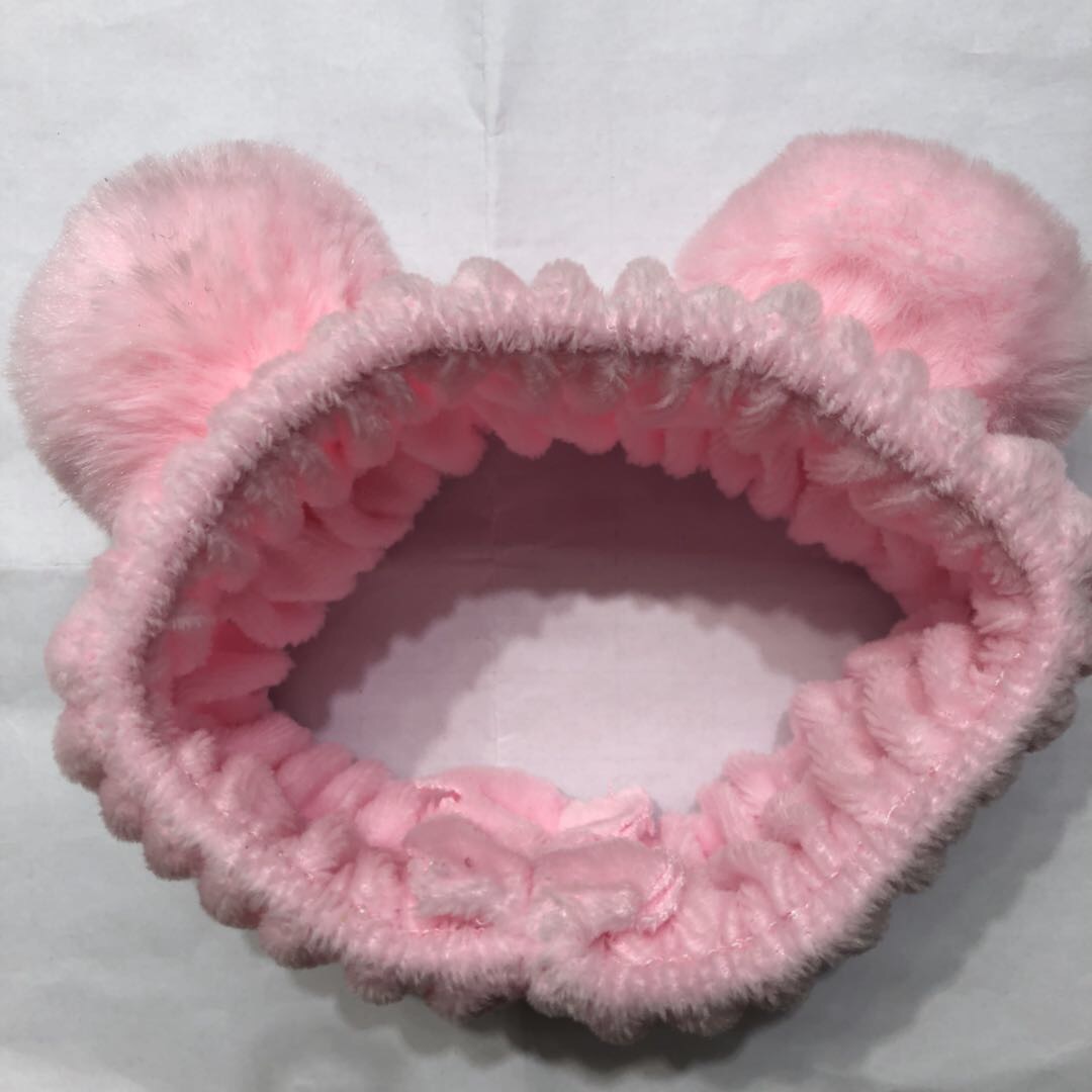 韩国洗脸发带可爱简约网红粉嫩敷面膜束发带发箍女发捆头饰头箍漱化妆