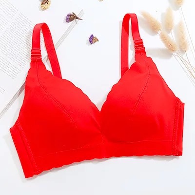 Natural Thai latex underwear without steel rings, beautiful back, seamless bra cover, vest, one-piece halter, gathering women's summer strapless breasts