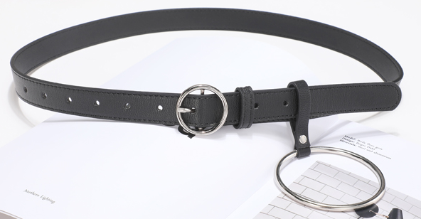 Pure cowhide youth retro jeans, versatile, trendy and fashionable, durable belt