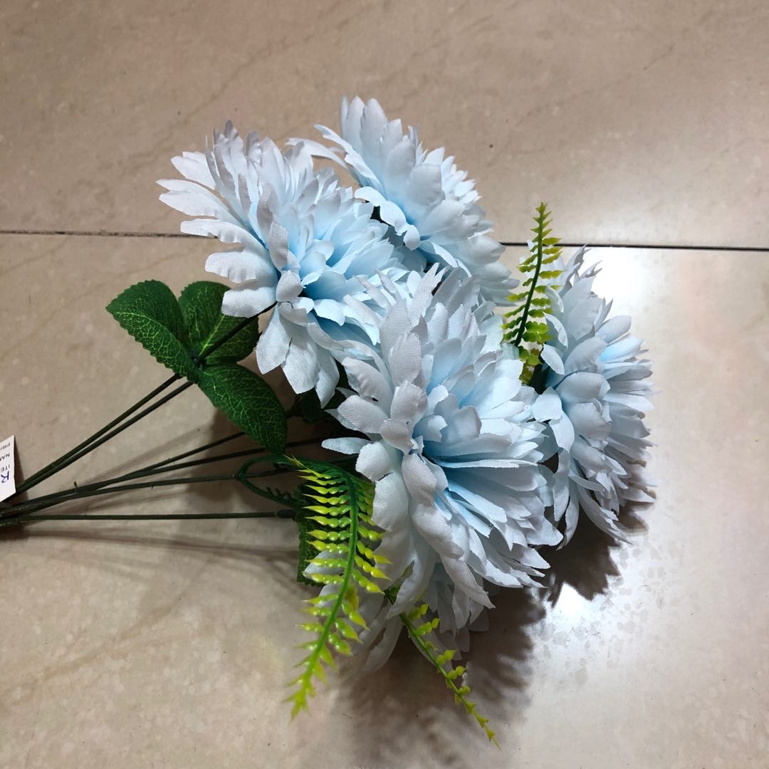 Factory direct sales of blue artificial flowers, artificial plant floral art and arrangement details Picture