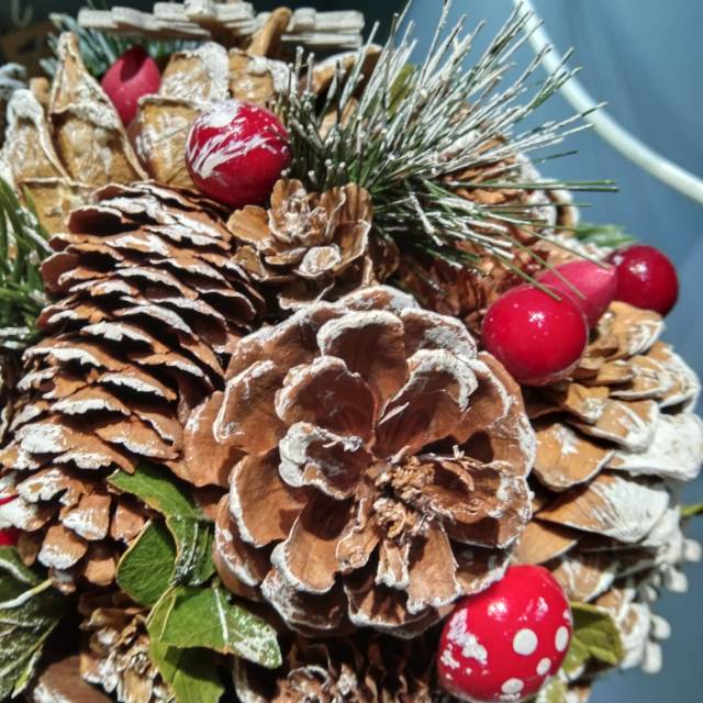 圣诞节必用装饰球   松球  铃铛  圣诞树配件产品图