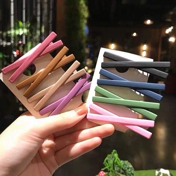莫兰迪春天色磨砂小清新边夹产品图