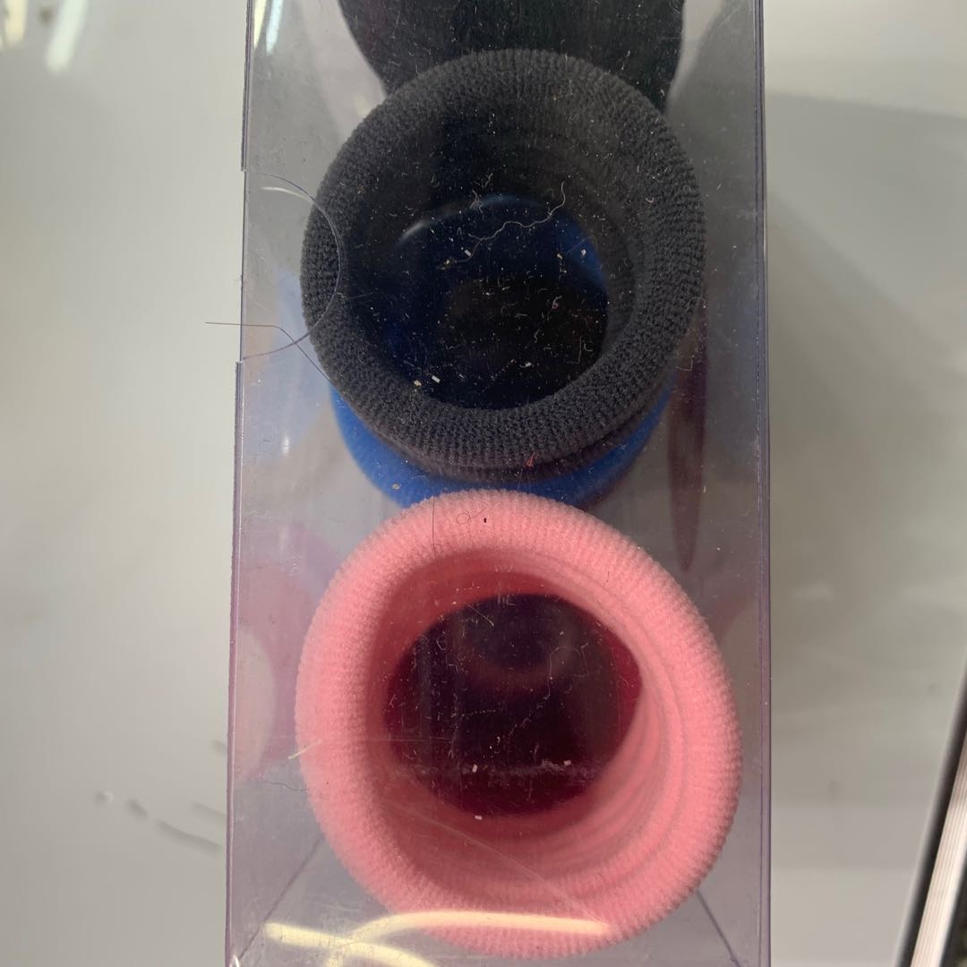 Factory direct sales of high-elasticity seamless hair bands, solid color versatile leather band Wenying accessories Specification image