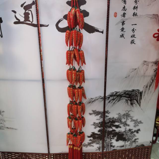 16 pieces of flannel cotton with chili threads