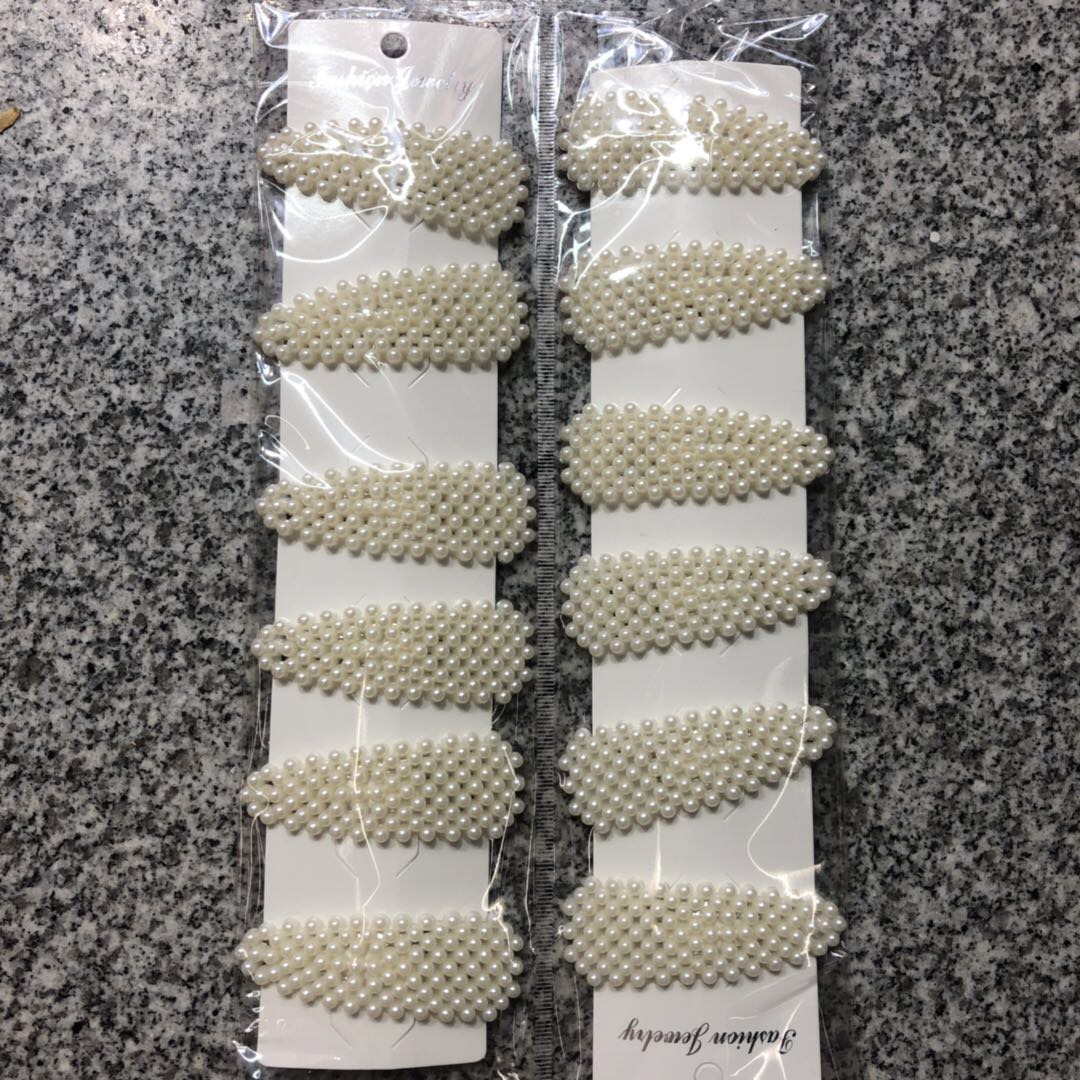 Korean version pearl hair clip, women's side clip, teenage celebrity style hair clip, 2020 new headwear clip clip top clip