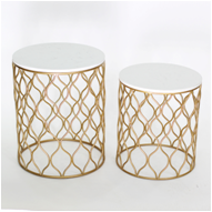 Jiajiayou Iron Coffee Table, Mirror Coffee Table, Marble Coffee Table, Nordic Style Creative Small Home Furnishing