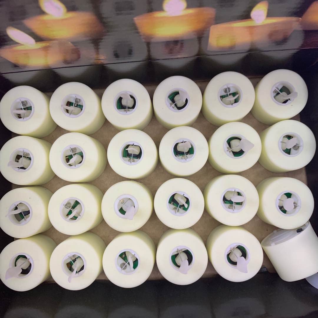 LED灯蜡烛灯电池灯手工模型蜡烛灯饰品摆件照亮白色小蜡烛