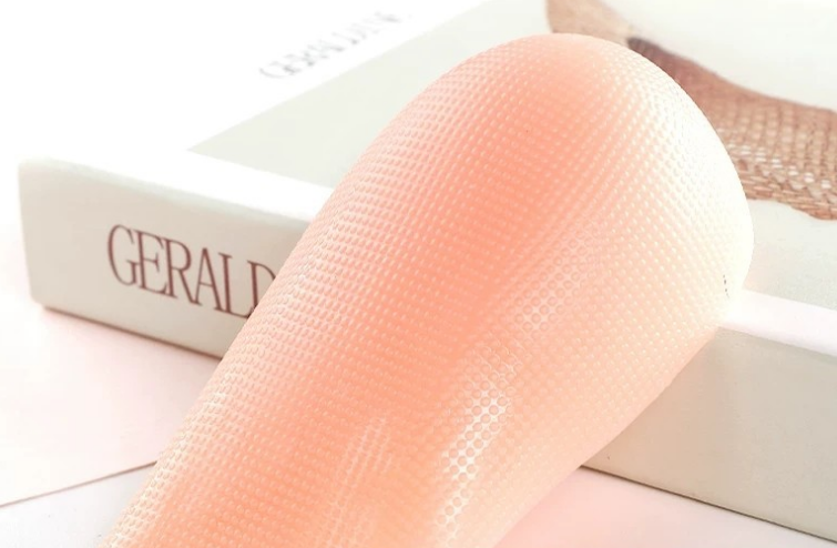 Invisible Inner Elevating Insole For Women Bionic Silicone Soft Comfort For Men Half Padded Socks Wear Tik Tok Hidden Artefact Specification drawing