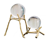 Modern minimalist and light luxury style pure copper crystal feng shui display