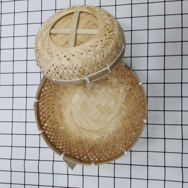 竹子原木木片收纳篮子田园收纳筐杂物篮