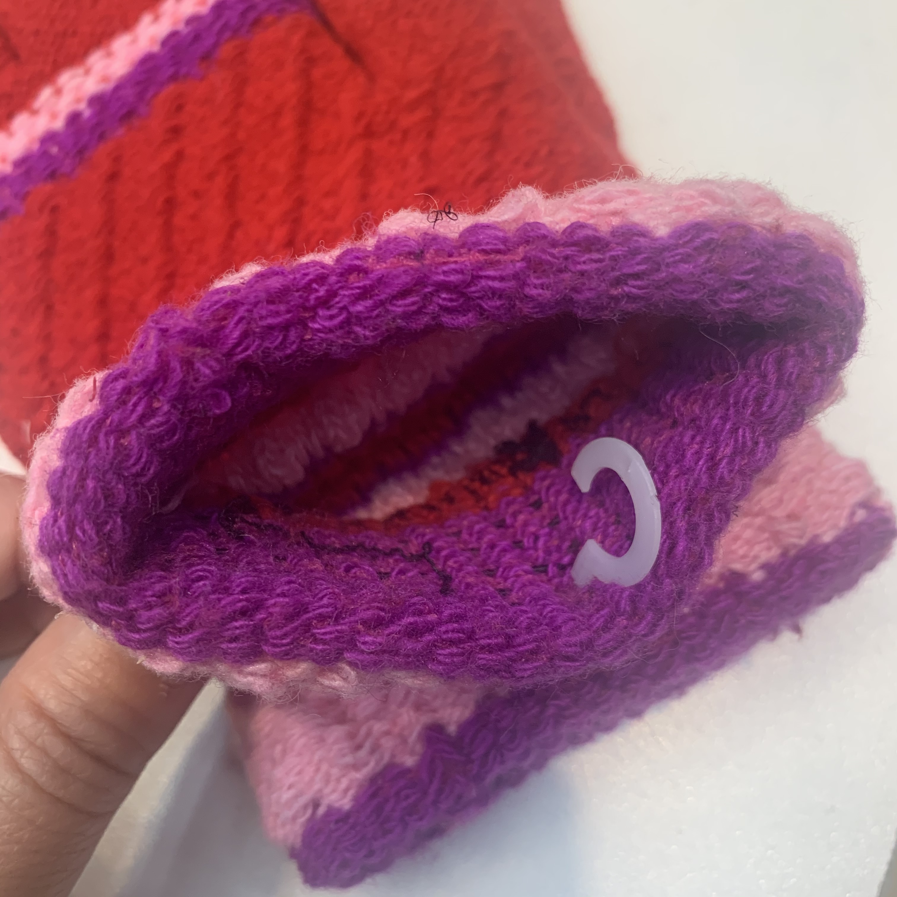 Ladies' woolen knitted gloves for cold protection and warmth, warm for driving students Specification image