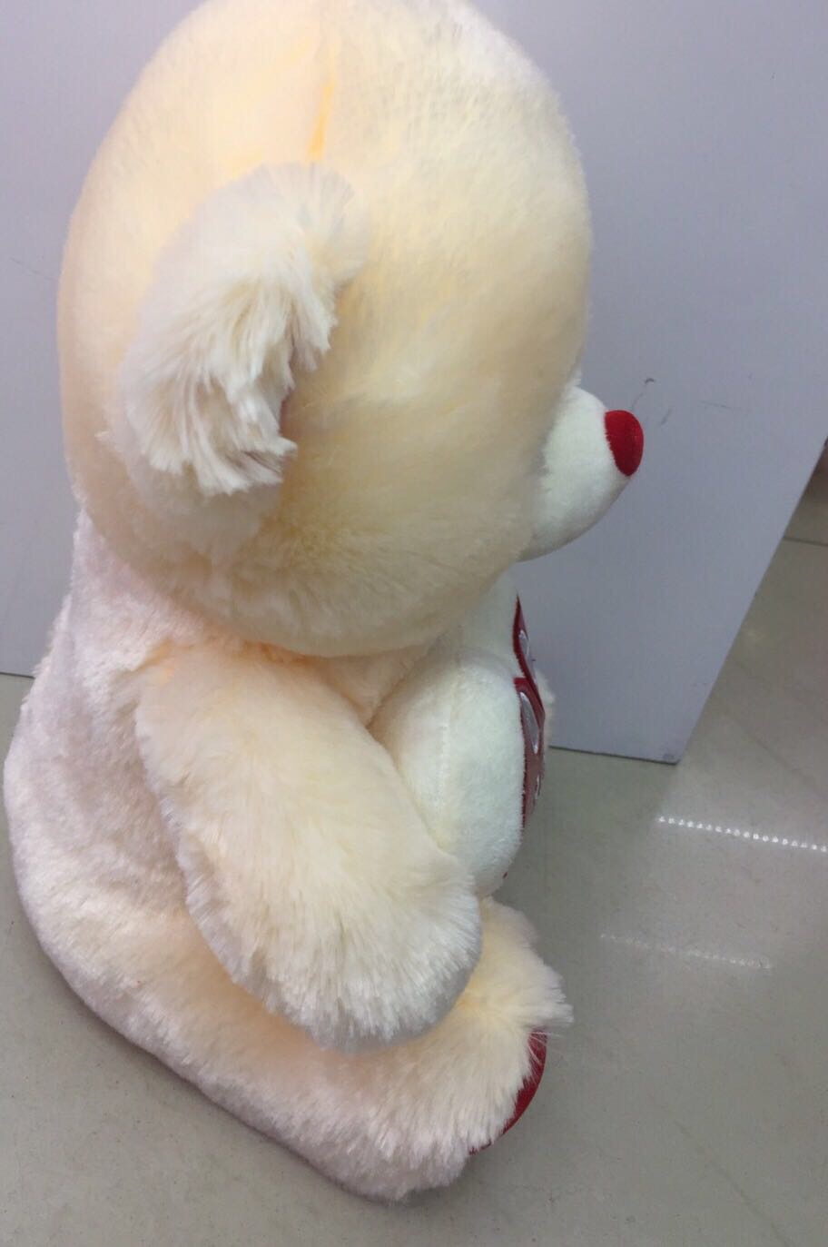 Plush heart bear doll, cartoon doll, cloth doll details Picture