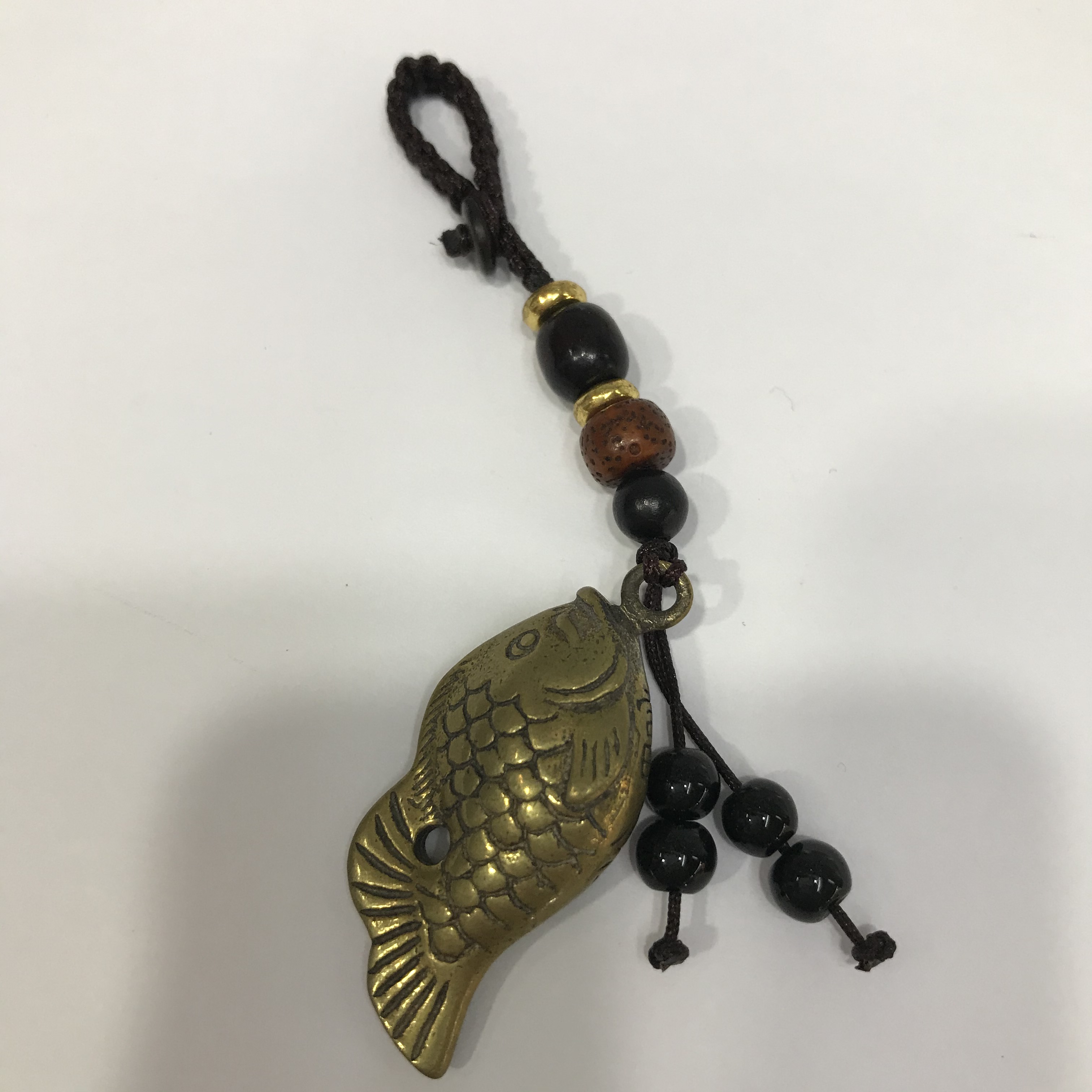 黄铜鲤鱼钥匙扣挂件男士锦鲤钥匙链汽车钥匙挂饰女开运创意小礼品