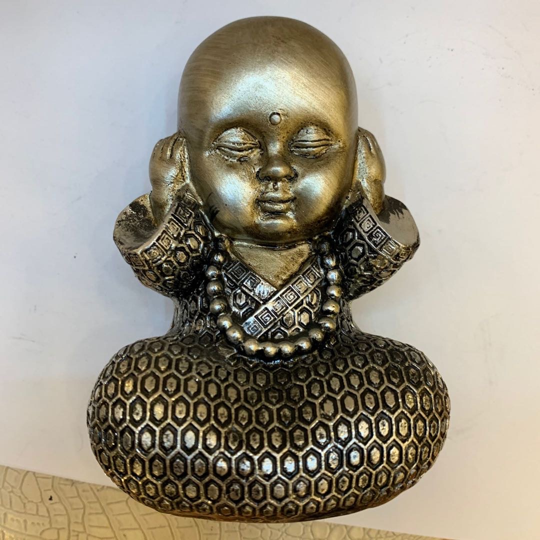 树脂工艺品三个小和尚摆件家居装饰品玄关办公室摆件产品图