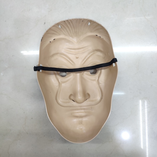 塑料大胡子达利面具面罩万圣节cos化妆舞会派对假面v字面具细节图