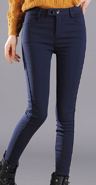 Black outerwear leggings, Korean-style women's pants, pencil skinny pants, long pants