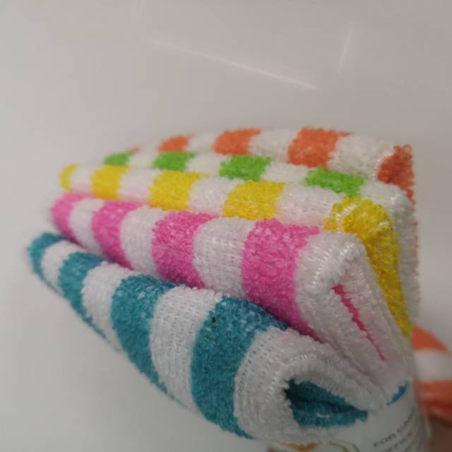 Stripe Rag Set being used on various surfaces