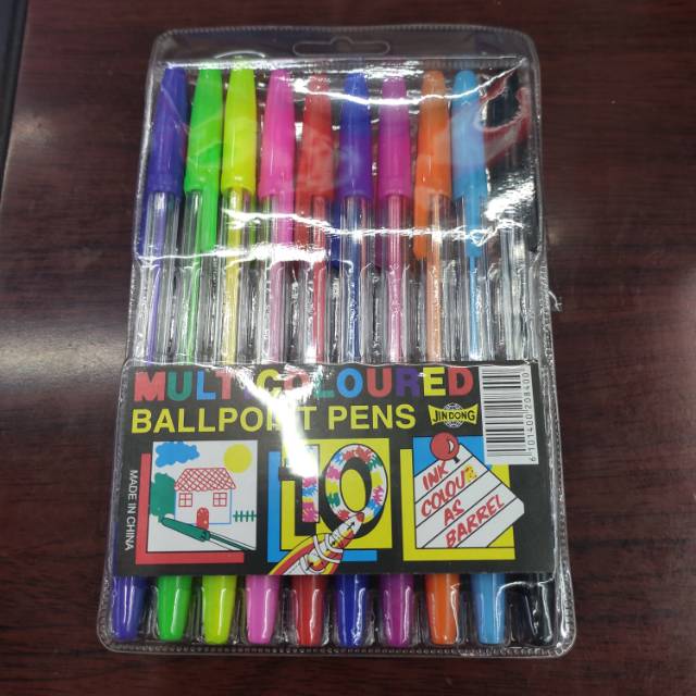 Ten Ten-Color Ballpoint Pens