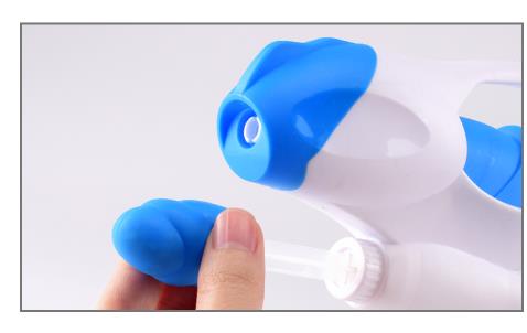 936单喷头多色气压水枪塑料材质PPE卡头包装产品图