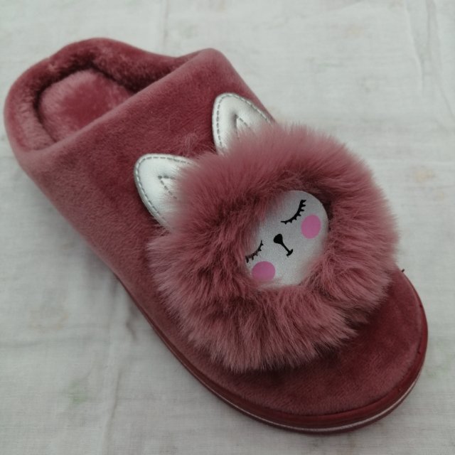 秋冬季室内毛绒棉拖鞋地板棉鞋家用保暖拖鞋可爱猫咪产品图