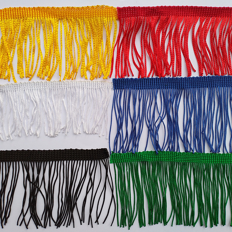 5-6 cm wide Latin dance tassel lace beaded curtain banner lace webbing