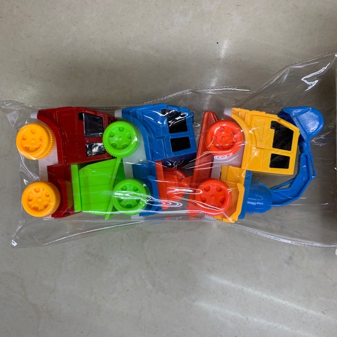 挖土机装载机运载机三合一包装玩具模型儿童玩具挖土机装载机运载机模型玩具
