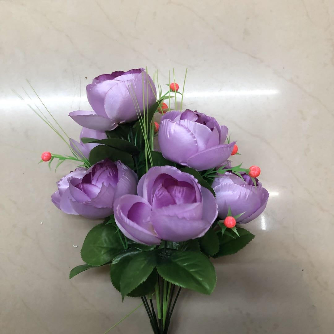 厂家批发花苞花束家居装饰创意插花diy仿真花花束国潮