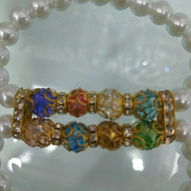 Double-layer imitation pearl bracelet for women, Korean style simple and individual bracelet, best friend gift, niche design bracelet, Jiuxiang Accessories 1105 details Picture