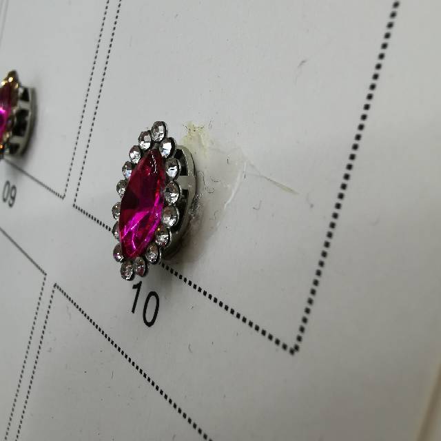 Rose Pink Olive Alloy Glass Rhineau Hand Sewn Drill Clothing Shoes Hat Accessories Diy Materials Color Diamond Specification drawing