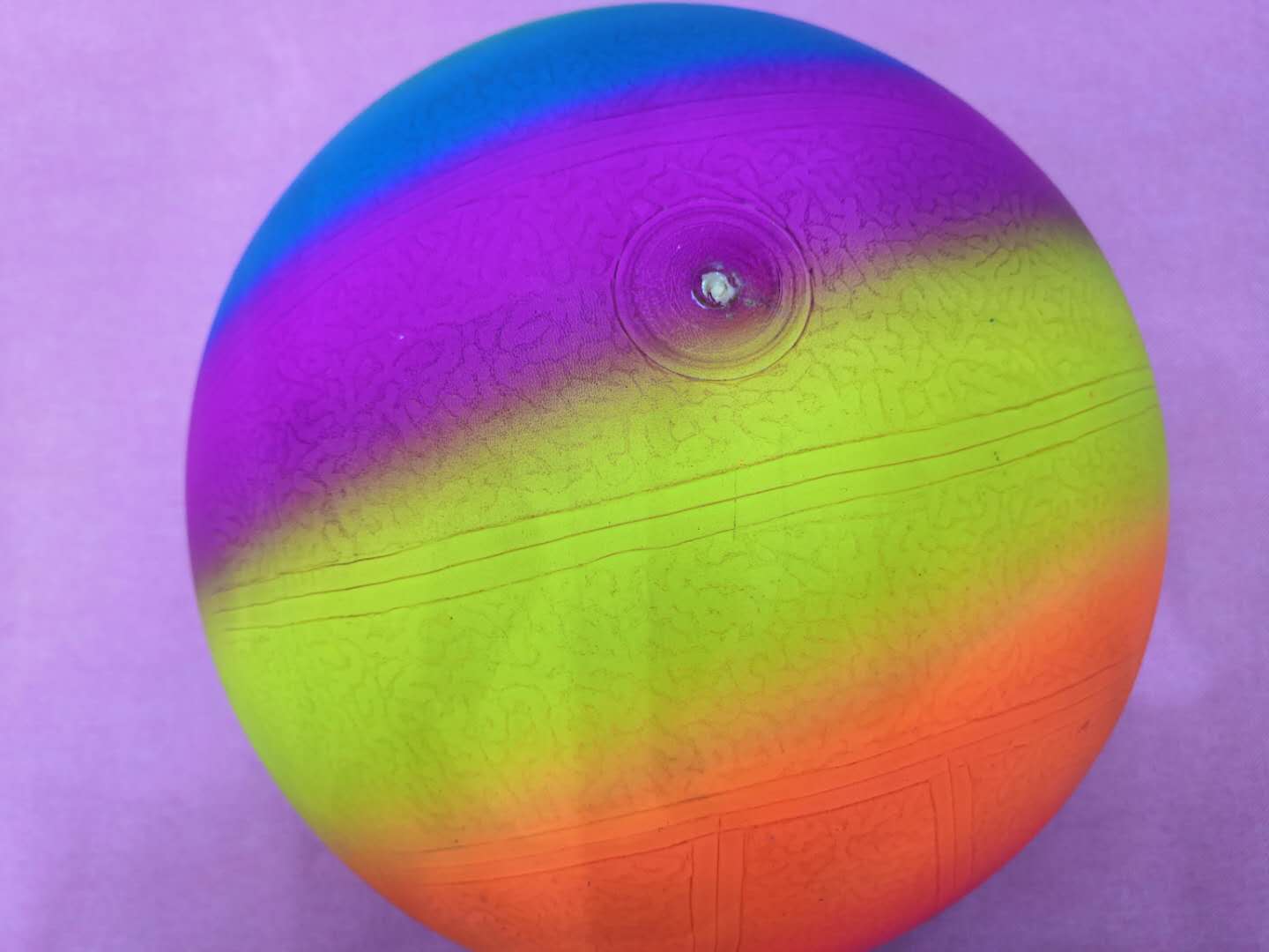 20cm rainbow printed ball pattern can be customized beach PVC ball inflatable toys wholesale water Specification drawing