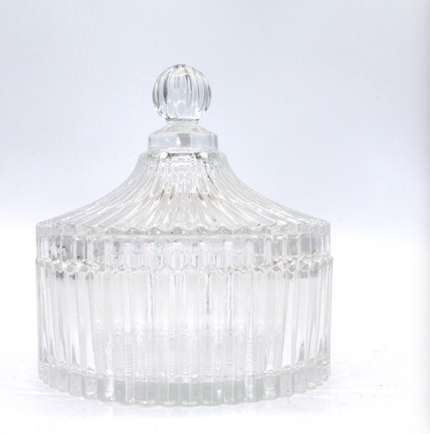 Transparent sugar jar with lid, candy cup details Picture