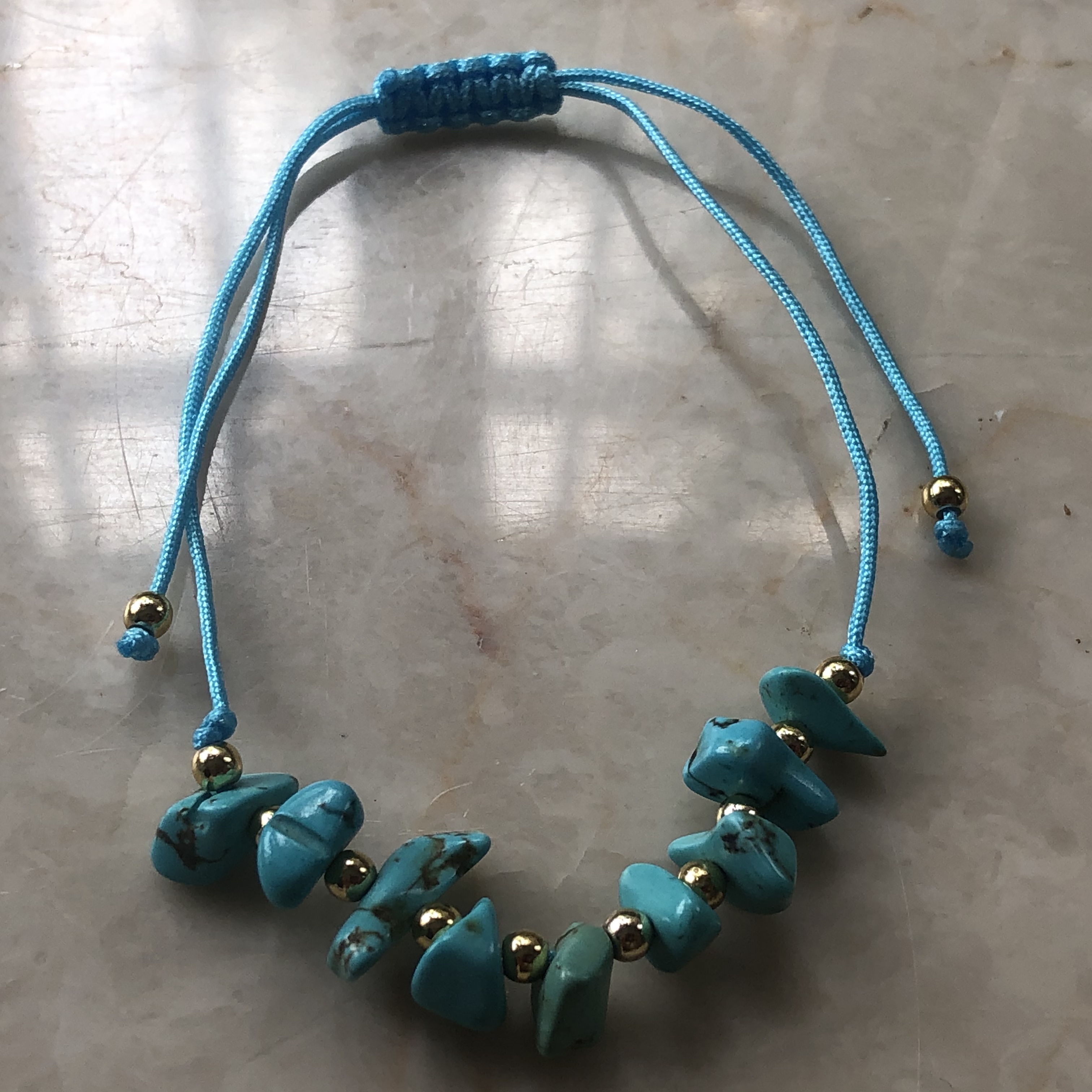 爆款手链手工编织欧美流行风天然石串珠手链