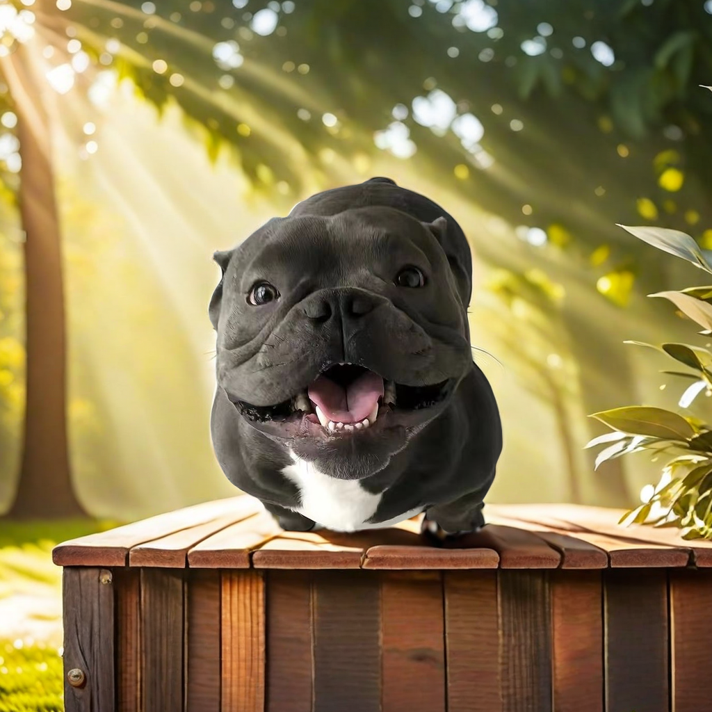 Purebred Bully Puppy Pet Dog The Living Animal Guard Dog That Guards The Home Is Adopted By Love details Picture