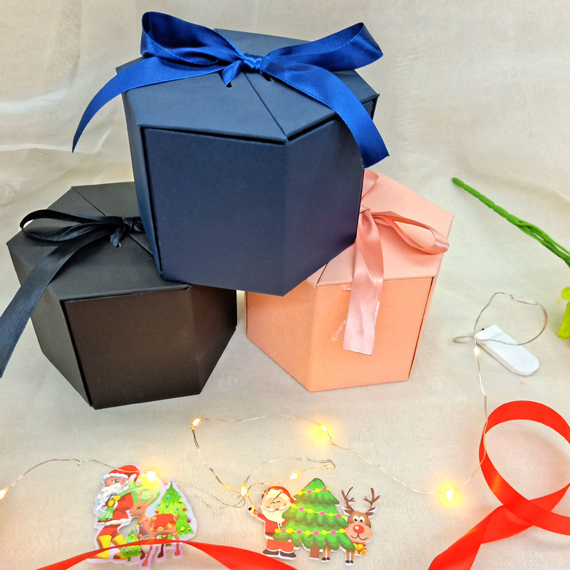 纸袋/圣诞六角形/礼物袋/圣诞老人/一件代发/手提袋产品图