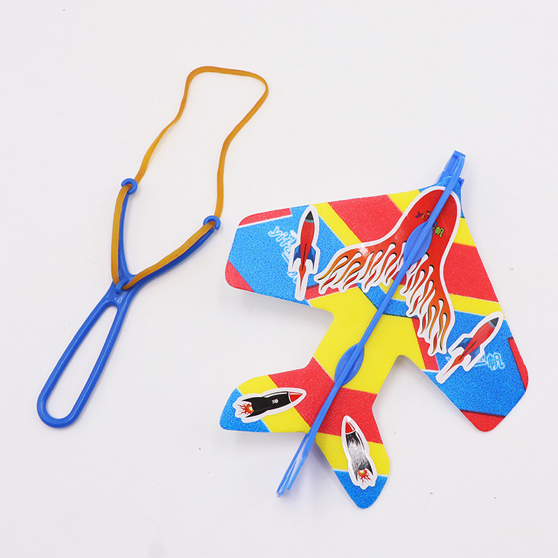 Elastic flash aircraft selling hot light catapult arrow flying toys wholesale stalls goods night market supplies details Picture